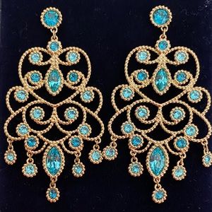 Swarovski -Azore Aqua- Earrings NWT